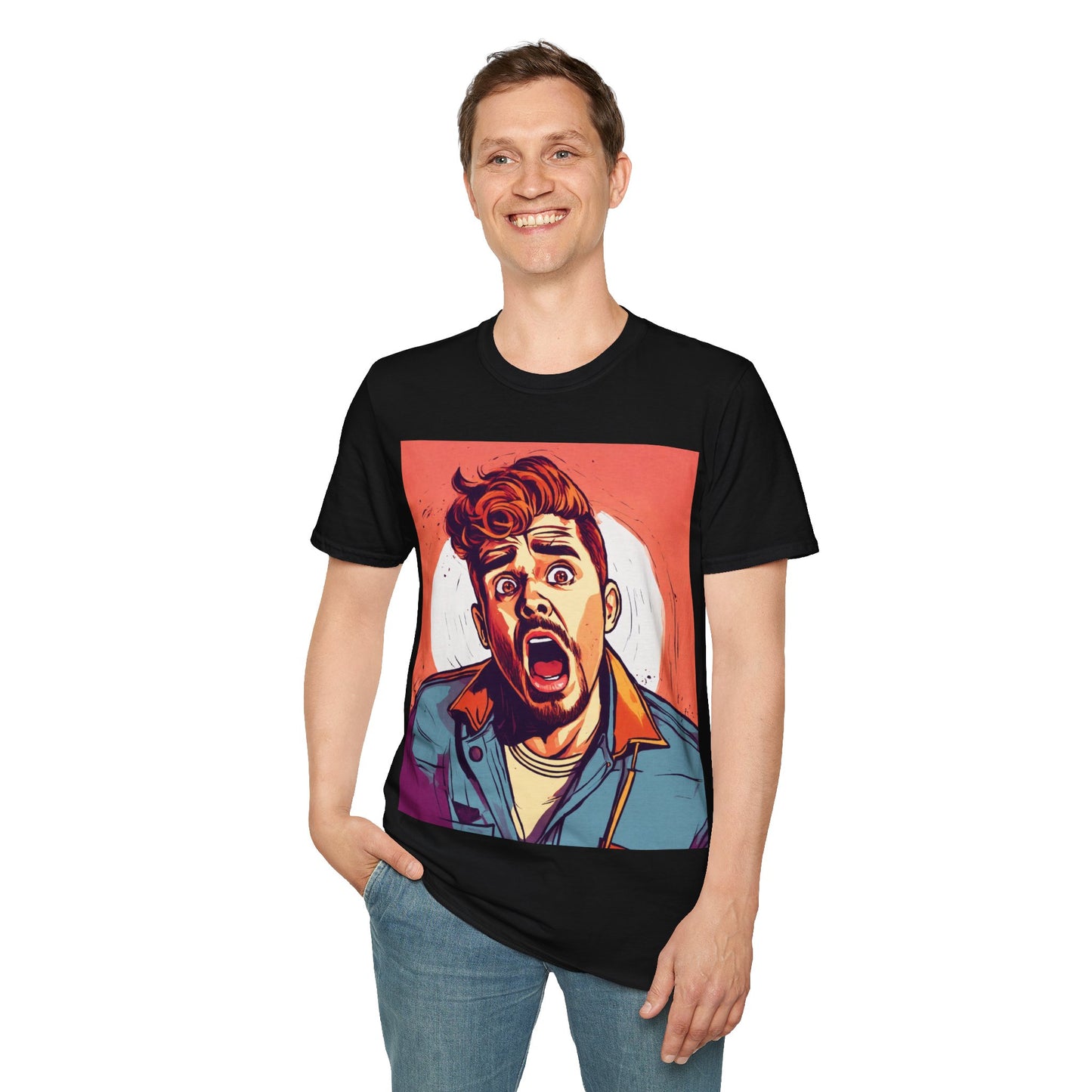 Shocking man # 2 Unisex Softstyle T-Shirt