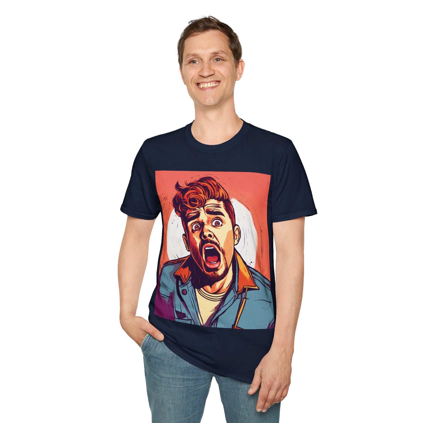 Shocking man # 2 Unisex Softstyle T-Shirt